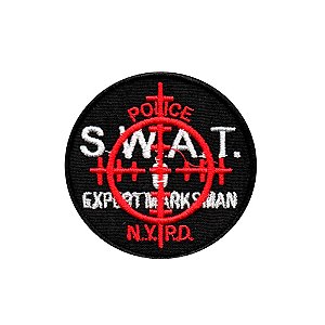 Patch Bordado SWAT com Fecho de contato