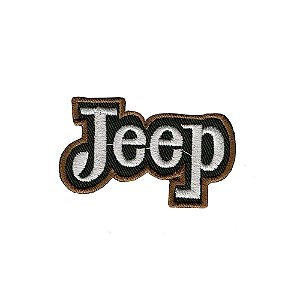 Patch Bordado Jeep com Fecho de Contato