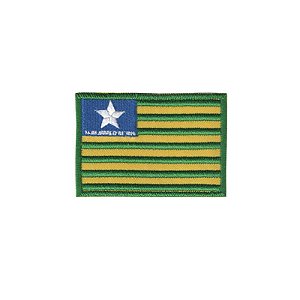 Patch Bordado com Fecho de Contato Bandeira Piauí