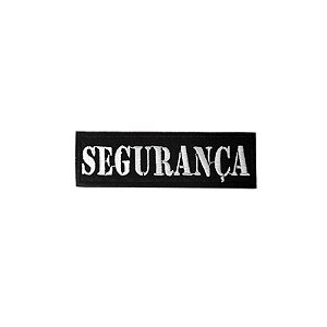Patch Bordado Segurança Mini com Fecho de Contato
