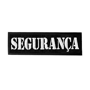 Patch Bordado Segurança Sutache com Fecho de Contato