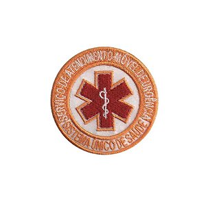 Patch Bordado Samu com Fecho de Contato