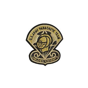 Patch Bordado U.S Army Parachute Team com Fecho de Contato