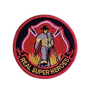 Patch Bordado Fireman com Fecho de Contato