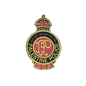 Patch Bordado Palestine Police com Fecho de Contato