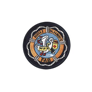 Patch Bordado Busca e Salvamento FAB com Fecho de Contato