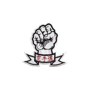 Patch Bordado Karate Acad. Japão com Fecho de Contato