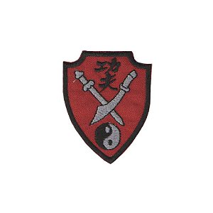 Patch Bordado Kung-Fu com Fecho de Contato