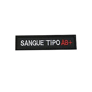 Bordado Termocolante Tipo Sanguíneo AB+