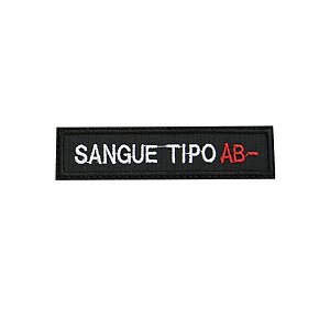 Bordado Termocolante Tipo Sanguíneo AB-