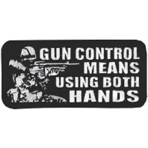 Bordado Termocolante Gun Control Means
