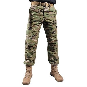 Calça Masculina Combat Camuflada Bélica -  Multicam