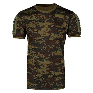 Camiseta Tática Masculina Ranger Bélica Digital Argila