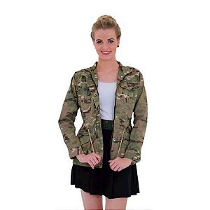 Jaqueta Feminina Alícia Treme Terra - Camuflada Multicam