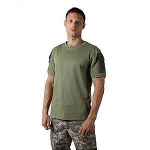 Camiseta Tática Masculina Ranger Bélica - Verde Oliva