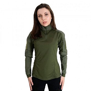 Combat Shirt Feminina Bélica - Verde
