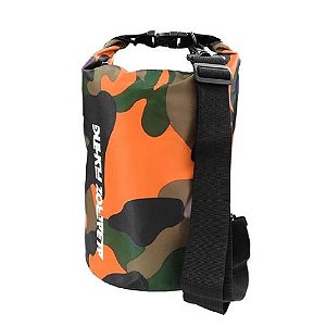 Bolsa Campbag Impermeável Albatroz Fishing 10L Camuflada - Laranja