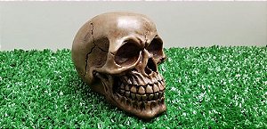 Enfeite Mini Cranio Caveira Maciça Decoração 3 unidades