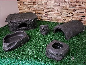 Kit Gecko, Leopard Gecko Preto Kit-008, Artexotics