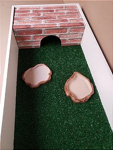 Terrário Branco P/ Jabuti Tartaruga 80x50x17 Artexotics