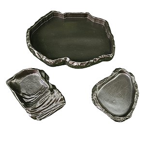 Kit Comedouro Bebedouro Piscina Jabuti Kit 024 Artexotics