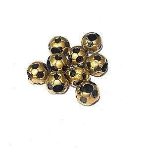 Miçanga Jabulani Dourada- 10 Unidades