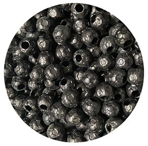 Miçanga Jabulani Black - 10 unidades