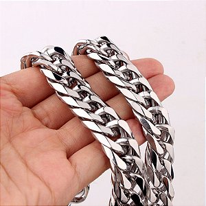Corrente Masculina Aço Inox 16 mm 60 cm Frete Grátis