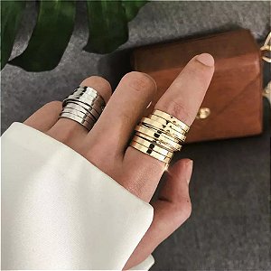 Anel Feminino Conjunto Ajustável
