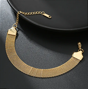 Pulseira Unissex Dourada - Prateada