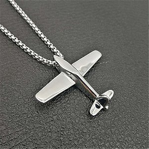Corrente + Pingente Avião