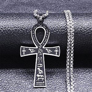 Corrente + Pingente ANKH Egípcio