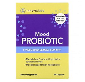 Probiótico InnovixLabs Mood Controle de Estresse 60 caps