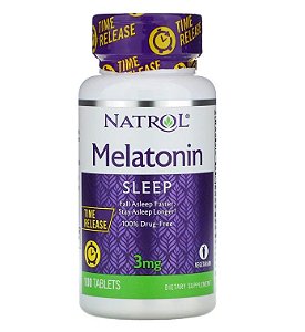 Melatonina Natrol Liberação Prolongada 3mg 100 Tablets