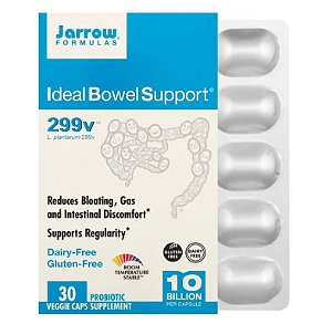 Probiótico Jarrow Ideal Bowel Support 299v 10 Bilhões 30 caps