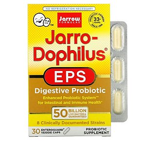 Probiótico Jarrow Jarro-Dophilus EPS 50 Bilhões 30 caps