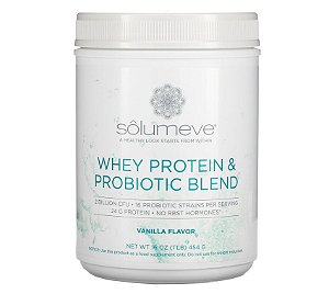 Whey Protein Solumeve com Mistura Probiótica Baunilha 454 Gramas