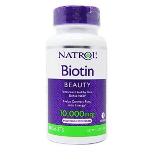 Biotina Natrol Força Máxima 100 Tabletes