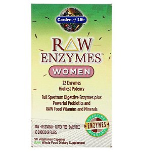 Enzimas Garden of Life RAW Enzymes Women 90 Caps