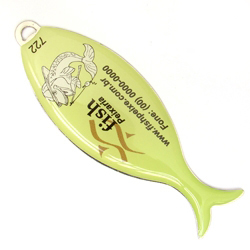 Chaveiro Chapinha Metálica Peixe Grande