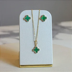Conjunto Trevo Luxo Verde
