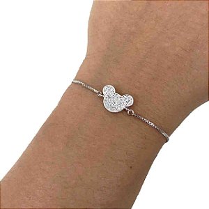 Pulseira Mickey gravatinha semijoia