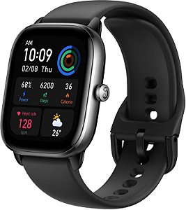 HAYLOU GST Smartwatch, 1,69 tela sensível ao toque para homens e mulheres,  SpO2, fmonitor de frequência cardíaca, IP68 Relógio esportivo, Relógio