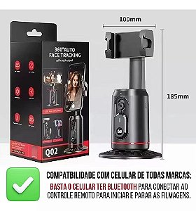 Suporte de Celular 360º c/ Rastreamento Facial KA-Q02