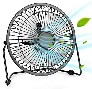 Mini Ventilador Usb Metal Mesa