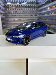 Tesla Model X azul 1/24