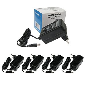 Kit 5 Fontes de Alimentação Bivolt Automática 12VDC 1A MA 3S