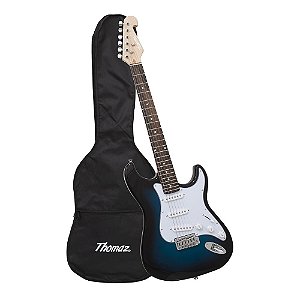 Kit Guitarra Elétrica TEG 300 Azul com Capa Thomaz