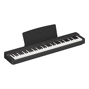 Piano Digital P 225B Preto 88 Teclas Sensitivas Com Fonte e Pedal Yamaha