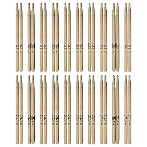 Kit com 100 Pares Baquetas para Bateria Hickory 5A New York